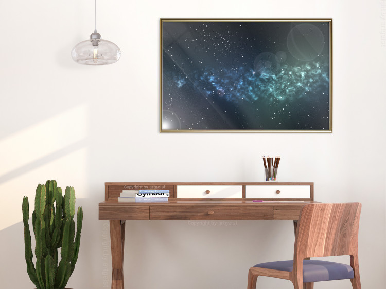 Poster Space - starry landscape and Milky Way against a dark cosmos background 129151 additionalImage 13