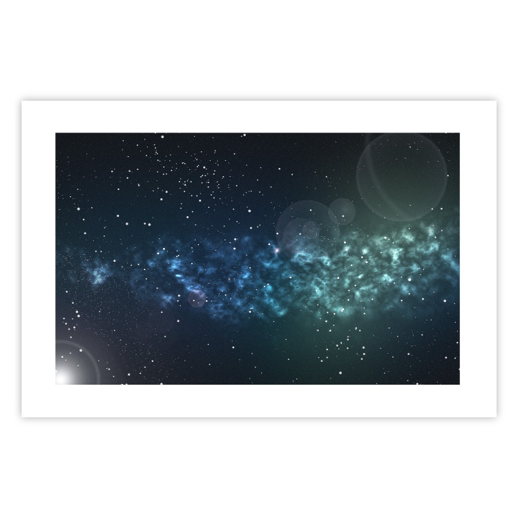 Poster Space - starry landscape and Milky Way against a dark cosmos background 129151 additionalImage 18