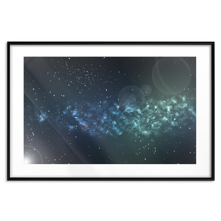 Poster Space - starry landscape and Milky Way against a dark cosmos background 129151 additionalImage 27