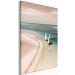 Canvas Print Romantic Coast (1-part) vertical - seascape with sailboats 129451 additionalThumb 2