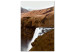 Canvas Print Rusty Hills (1-piece) Vertical - waterfall amidst mountain landscape 130251