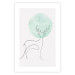 Wall Poster Moon Line - line art of a deer against an abstract moon background 131851 additionalThumb 19
