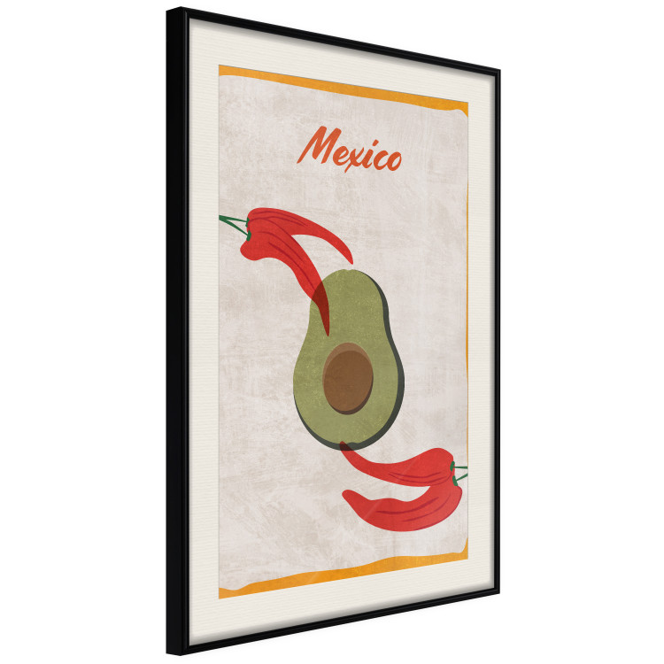 Wall Poster Mexican Delicacies - red pepper and avocado in a light composition 131951 additionalImage 13
