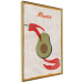 Wall Poster Mexican Delicacies - red pepper and avocado in a light composition 131951 additionalThumb 3
