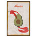 Wall Poster Mexican Delicacies - red pepper and avocado in a light composition 131951 additionalThumb 18