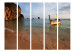Room Divider Screen Andaman Sea II (5-piece) - landscape of boats and cliffs against the sea 132951 additionalThumb 3