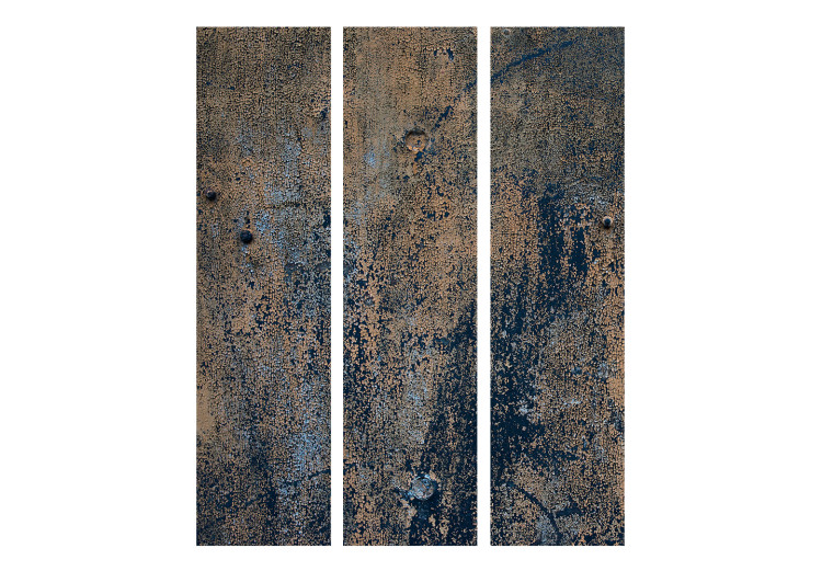 Room Divider Prehistoric Dance (3-piece) - composition with rust texture 133551 additionalImage 3