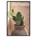 Poster Cactus in a Pot - succulent in a pot against the bright sunlight 134751 additionalThumb 18