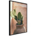 Poster Cactus in a Pot - succulent in a pot against the bright sunlight 134751 additionalThumb 13