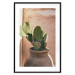 Poster Cactus in a Pot - succulent in a pot against the bright sunlight 134751 additionalThumb 17