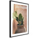 Poster Cactus in a Pot - succulent in a pot against the bright sunlight 134751 additionalThumb 6