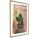 Poster Cactus in a Pot - succulent in a pot against the bright sunlight 134751 additionalThumb 7