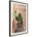 Poster Cactus in a Pot - succulent in a pot against the bright sunlight 134751 additionalThumb 2