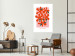 Poster Orange Bouquet - abstract colorful flowers and English texts 135651 additionalThumb 19