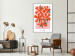Poster Orange Bouquet - abstract colorful flowers and English texts 135651 additionalThumb 23
