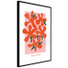 Poster Orange Bouquet - abstract colorful flowers and English texts 135651 additionalThumb 11