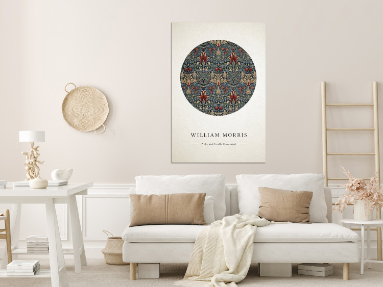 Canvas Print Drawing William Morrisa - abstract ornament with English inscription 135751 additionalImage 3