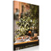 Canvas Art Print Italian meal - still life photo with plants in the background 135851 additionalThumb 2