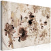 Canvas Art Print Floral fantasy - composition on a textural background in beige 137251 additionalThumb 2