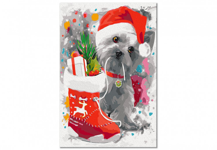 Paint by Number Kit Christmas Puppy 137951 additionalImage 4