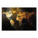 Canvas Art Print Shining Planet (1-piece) Wide - world map against Earth background 138351 additionalThumb 7