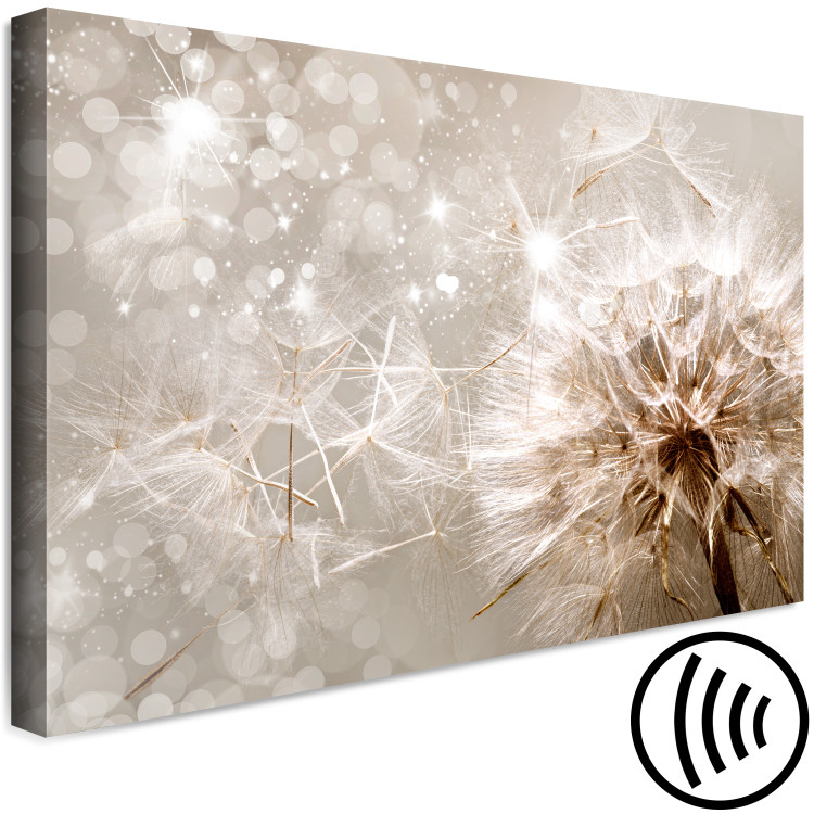 Canvas Print In the Glow of Dandelion (1-piece) - flower seeds carried by the wind 144051 additionalImage 6