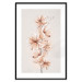 Wall Poster Watercolor Flowers - Delicate Boho Twig in Warm Sepia Colors 144351 additionalThumb 25