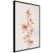 Wall Poster Watercolor Flowers - Delicate Boho Twig in Warm Sepia Colors 144351 additionalThumb 4