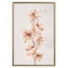 Wall Poster Watercolor Flowers - Delicate Boho Twig in Warm Sepia Colors 144351 additionalThumb 23