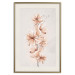 Wall Poster Watercolor Flowers - Delicate Boho Twig in Warm Sepia Colors 144351 additionalThumb 27
