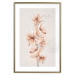 Wall Poster Watercolor Flowers - Delicate Boho Twig in Warm Sepia Colors 144351 additionalThumb 26