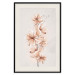 Wall Poster Watercolor Flowers - Delicate Boho Twig in Warm Sepia Colors 144351 additionalThumb 24