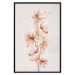 Wall Poster Watercolor Flowers - Delicate Boho Twig in Warm Sepia Colors 144351 additionalThumb 19