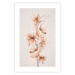 Wall Poster Watercolor Flowers - Delicate Boho Twig in Warm Sepia Colors 144351 additionalThumb 22