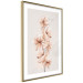 Wall Poster Watercolor Flowers - Delicate Boho Twig in Warm Sepia Colors 144351 additionalThumb 7