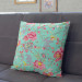 Decorative Microfiber Pillow Pink floral arabesque - a colourful composition of flowers cushions 146851 additionalThumb 3