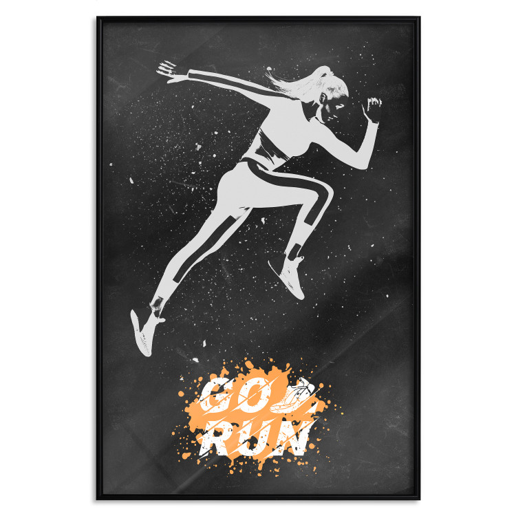 Poster Runner - Woman in a Sports Outfit and a Motivational Slogan 149251 additionalImage 19