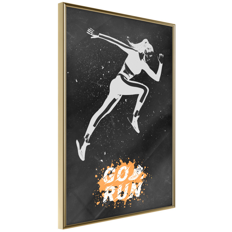 Poster Runner - Woman in a Sports Outfit and a Motivational Slogan 149251 additionalImage 7