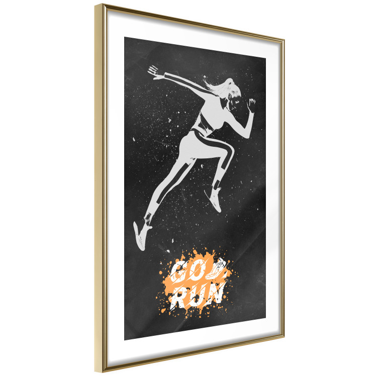 Poster Runner - Woman in a Sports Outfit and a Motivational Slogan 149251 additionalImage 9