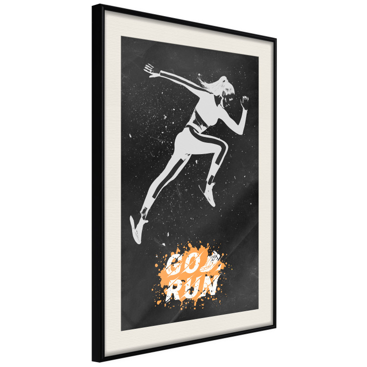Poster Runner - Woman in a Sports Outfit and a Motivational Slogan 149251 additionalImage 13