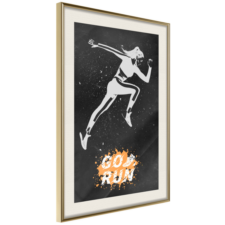 Poster Runner - Woman in a Sports Outfit and a Motivational Slogan 149251 additionalImage 22