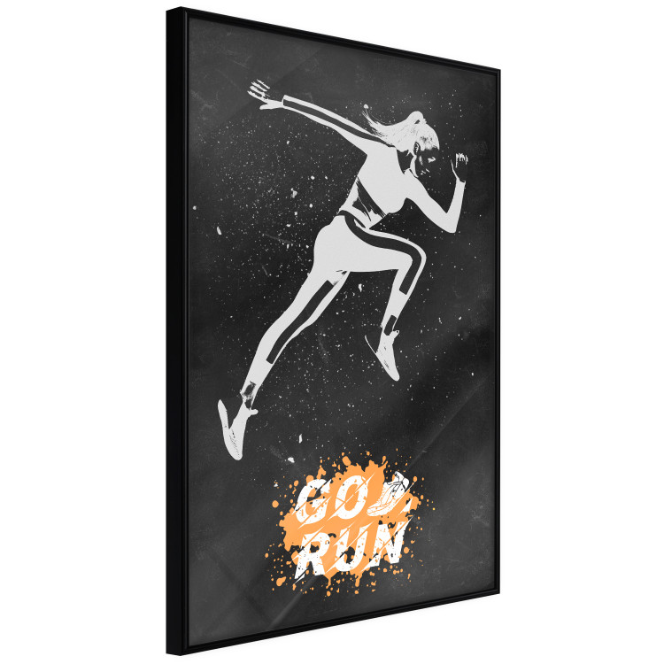 Poster Runner - Woman in a Sports Outfit and a Motivational Slogan 149251 additionalImage 6