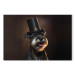 Canvas Art Print AI Dog Miniature Schnauzer - Portrait of a Cheerful Animal in a Top Hat - Horizontal 150151 additionalThumb 7