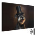 Canvas Art Print AI Dog Miniature Schnauzer - Portrait of a Cheerful Animal in a Top Hat - Horizontal 150151 additionalThumb 8
