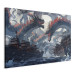 Canvas Print Sea Battle - Warships and Monsters in the Stormy Ocean 150651 additionalThumb 2