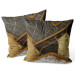 Decorative Velor Pillow Brown Texture - Abstract Composition With Multiple Textures 151351 additionalThumb 2
