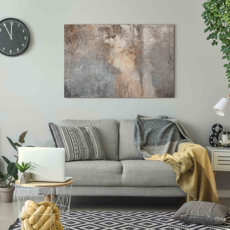 Canvas Print Worn Rust - Abstract Texture in Sepia and Gray Colors 151451 additionalImage 3