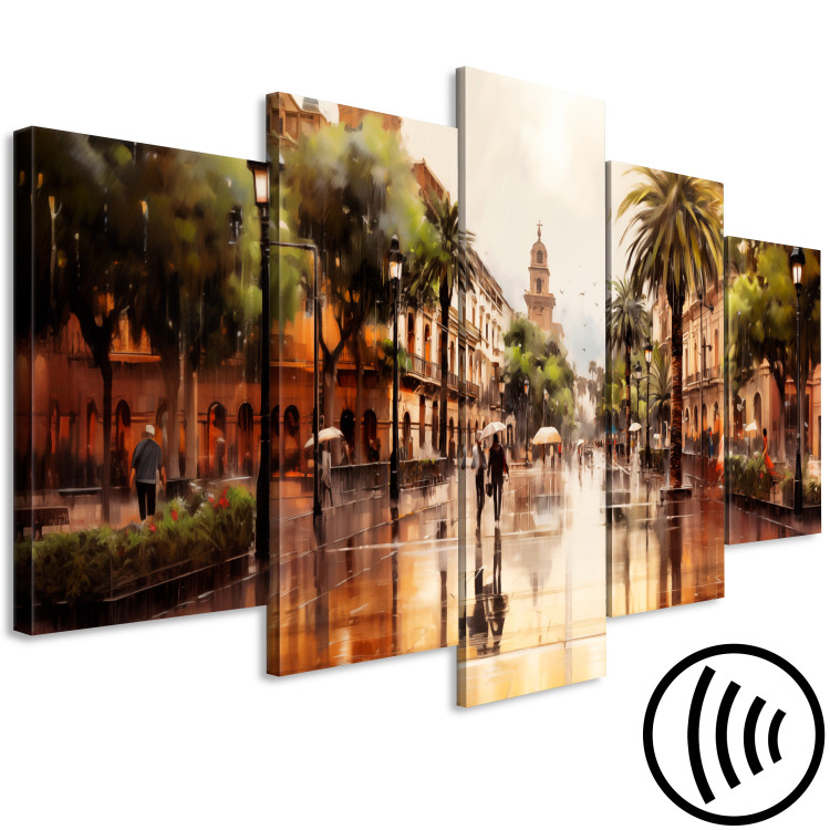 Canvas Print Palermo, Sicily - Rainy Days on Italian Streets with Palms 151951 additionalImage 6