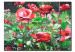 Canvas Art Print Rose Garden in Summer (1-piece) - floral motif with nature and leaves 46951
