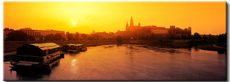 Canvas Sunset by the Vistula River 50551